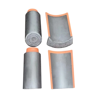 Tea House Roofing Material Glazed Clay Japanese Roof Tiles