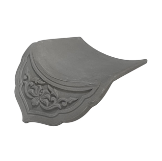 Temple Pagodas Clay Grey Style Roofing Japanese Roof Tiles