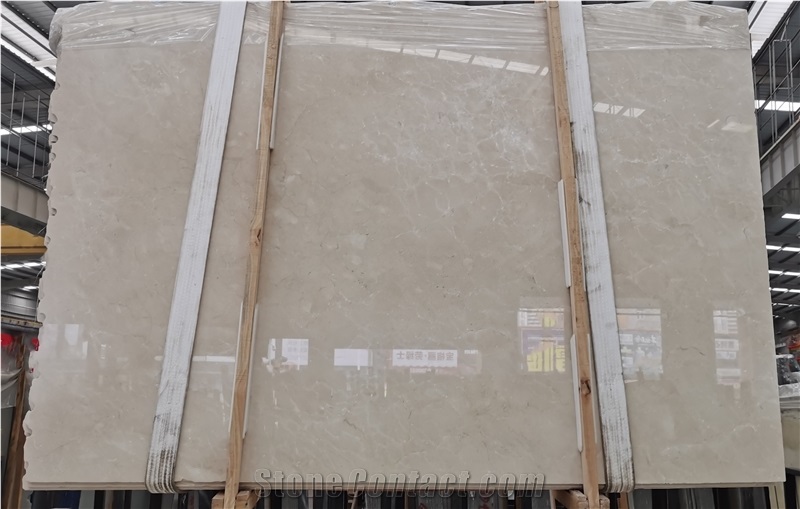 Cream Marfil Marble Slabs Wall Tiles