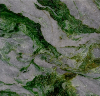 Emerald Green Quartzite Slabs And Wall Panels For Hotel Lobby