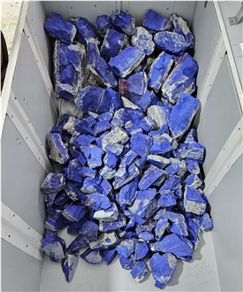 Rough Afghan Lapis Lazuli Blue Stone Boulders