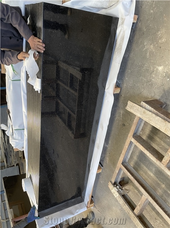 Black Galaxy Granite Kitchen Countertop Hot-Sale