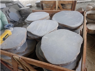 Basalt Round Stepping Pavement Basalt Round Stepping Pavement