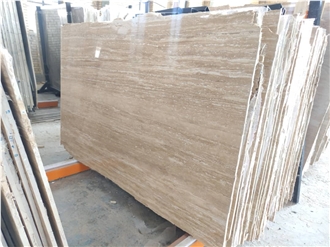 Cream Travertine Slabs Wave And Without Wave