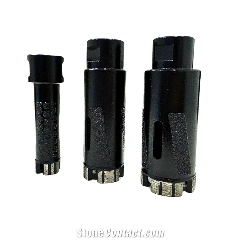 Dry Diamond Core Drill Bit For Granite Marble Quartz Stone