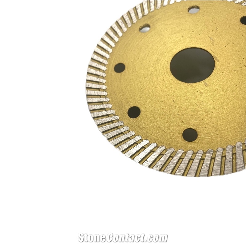 Tiles Cutting Blade Diamond Continuous Rim Turbo Saw Blade