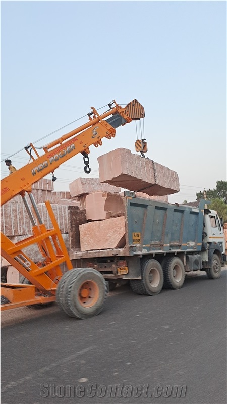 Jodhpur Pink Sandstone Blocks