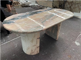 Natural Stone Marble Table For Dining Room
