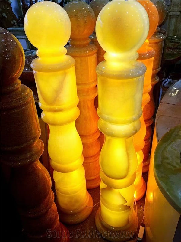 Natural Stone Onyx Interior Lamps Lampshade Lamp-Chimney