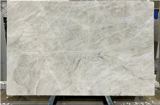 Open Book Match Delicatus Mint Taj Mahal Quartzite Slabs