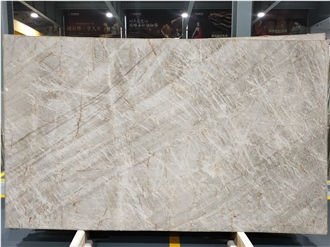 Open Book Match Delicatus Mint Taj Mahal Quartzite Slabs