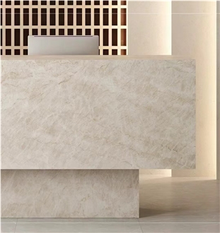 Open Book Match Delicatus Mint Taj Mahal Quartzite Slabs