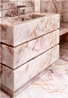 Pink Lady Lumix Quartzite Bathroom Tiles For Wall And Floor