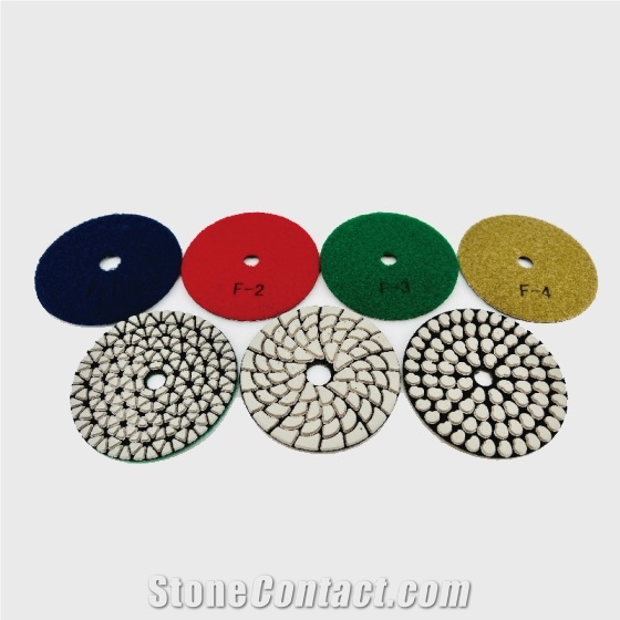 WWP03 White Polish Pad Used Polish Stone