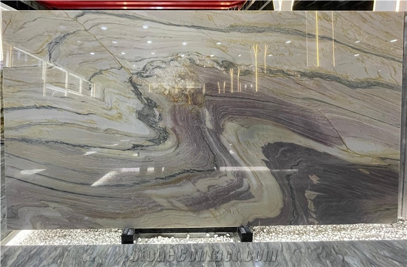 Gold  Aqua Aquarella Aquarello Royal Quartzite Slabs