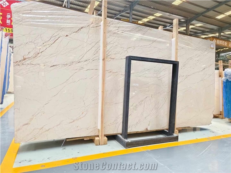 Polished 1.8T Sofita Beige Marble Slabs