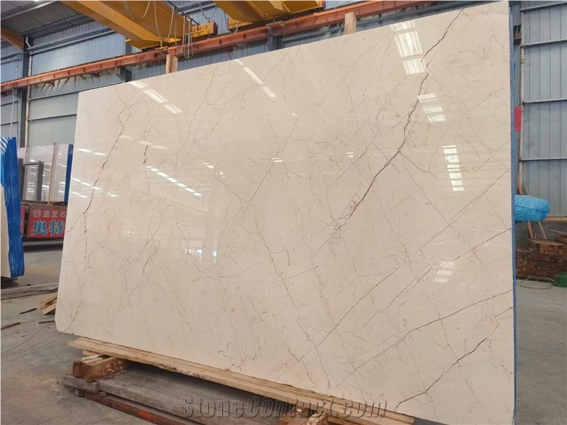 Polished 1.8T Sofita Beige Marble Slabs