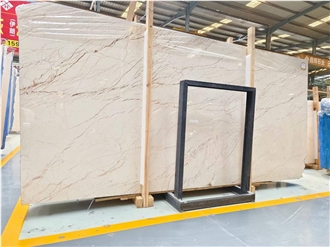 Polished 1.8T Sofita Beige Marble Slabs