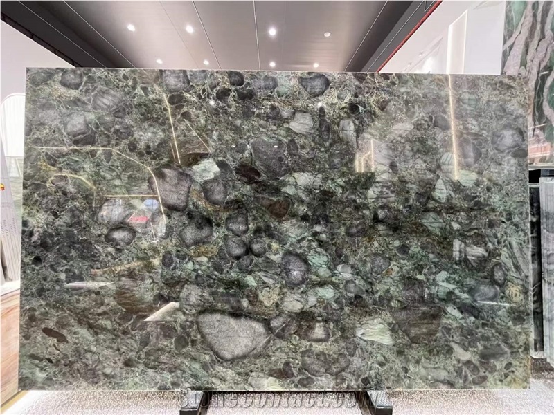 Polished 2.0T Verde Marinace Granite Slabs