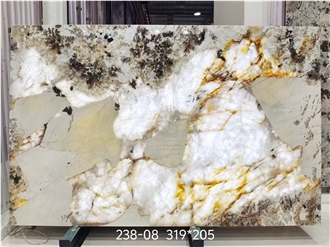 Brazil Backlit Pandora Quartzite Slabs For Wall Decoration Brazil Backlit Pandora Quartzite Slabs For Wall Decoration