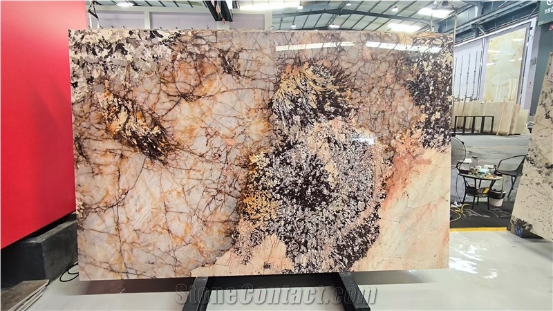 Brazil Pandora Quartzite Stone Slab For Floor Tiles