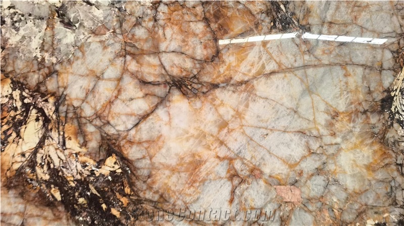 Brazil Pandora Quartzite Stone Slab For Floor Tiles