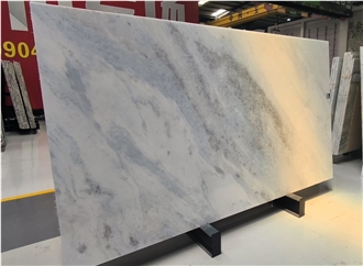 Polished Yunnan Crystal Blue Marble Slabs For Decoration