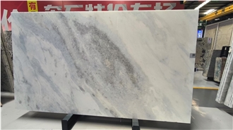 Polished Yunnan Crystal Blue Marble Slabs For Decoration