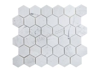 Marble White Hexagon Mosaic Tiles