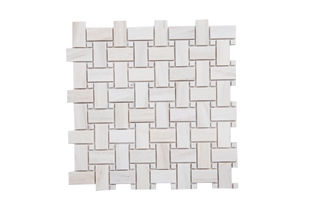 Marble Wooden Vein Basket Weave Mosaic Marble Wooden Vein Basket Weave Mosaic