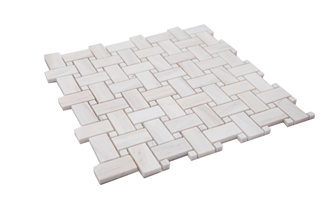 Marble Wooden Vein Basket Weave Mosaic