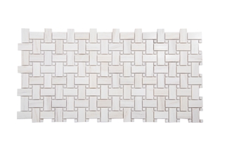 Marble Wooden Vein Basket Weave Mosaic
