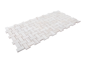 Marble Wooden Vein Basket Weave Mosaic