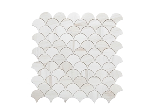 Marbles Wooden Vein Fish Scale Mosaic Tiles