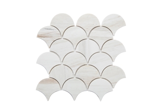 Marbles Wooden Vein Fish Scale Mosaic Tiles