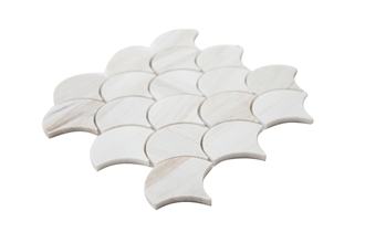 Marbles Wooden Vein Fish Scale Mosaic Tiles