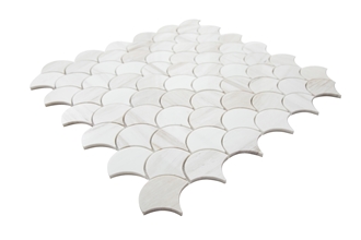 Marbles Wooden Vein Fish Scale Mosaic Tiles