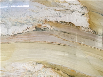 Aquarela Gold Quartzite Slabs