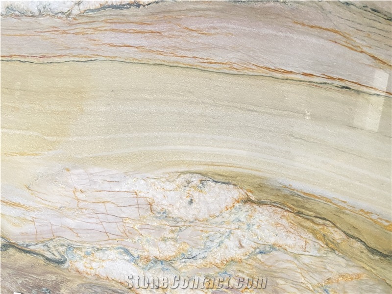 Aquarela Gold Quartzite Slabs