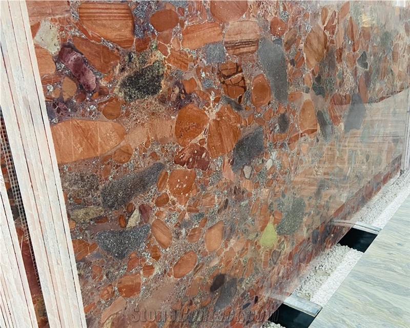 Aquarius Red Granite Slabs