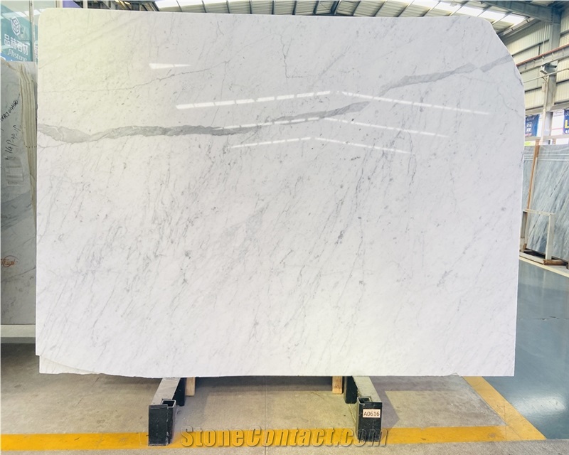 Bianco Statuario Marble Slabs For Bathroom Wall Decor