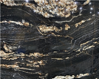 Black Belvedere Granite Slabs 20MM Polished Surface