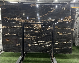 Black Belvedere Granite Slabs 20MM Polished Surface