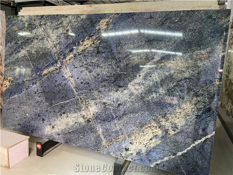 Blue Persa Granite Big Size Slabs For 10FT Island Top