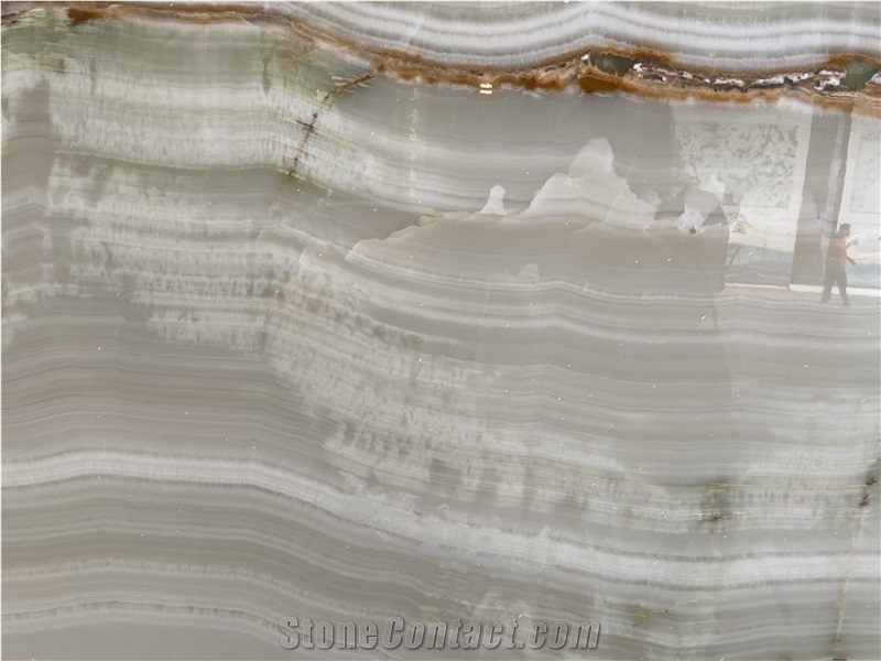 Bursa Green Onyx  Slabs For Bathroom Wall