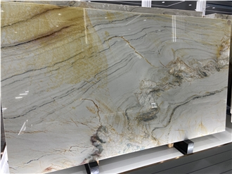 Evora Gold Quartzite Polished  20Mm Slabs