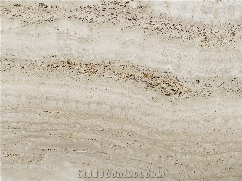 Extra White Travertine Matte Surface Slabs