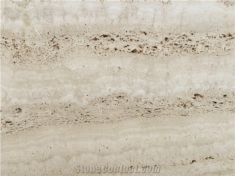 Extra White Travertine Matte Surface Slabs