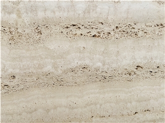 Extra White Travertine Matte Surface Slabs