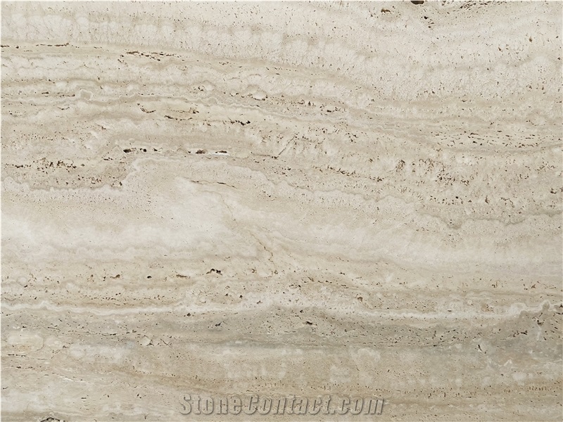 Extra White Travertine Matte Surface Slabs